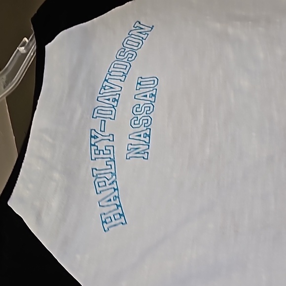 NWOT Harley Davidson Nassau baseball shirt.  Tote 4. - Picture 3 of 6